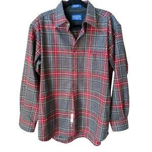 Pendleton - Fireside Wool Flannel - Sz L - Stewart Tartan